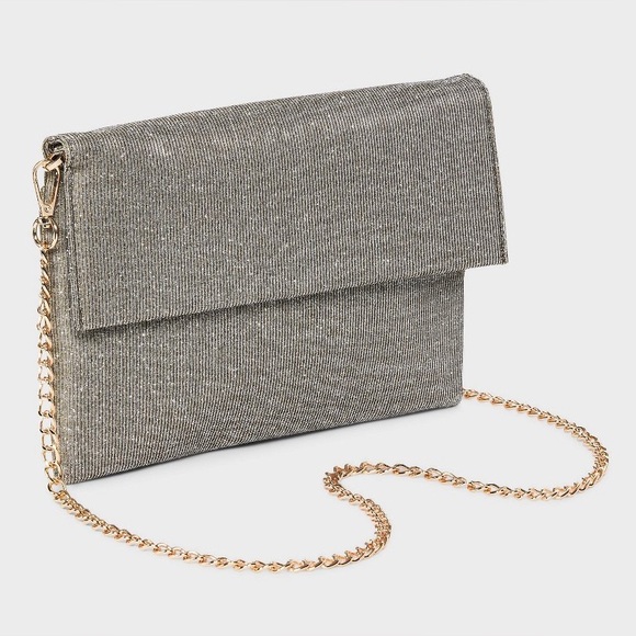 a new day Handbags - NWT Flap Clutch Bag - A New Day Sparkle: Magnetic Closure, Detachable Strap